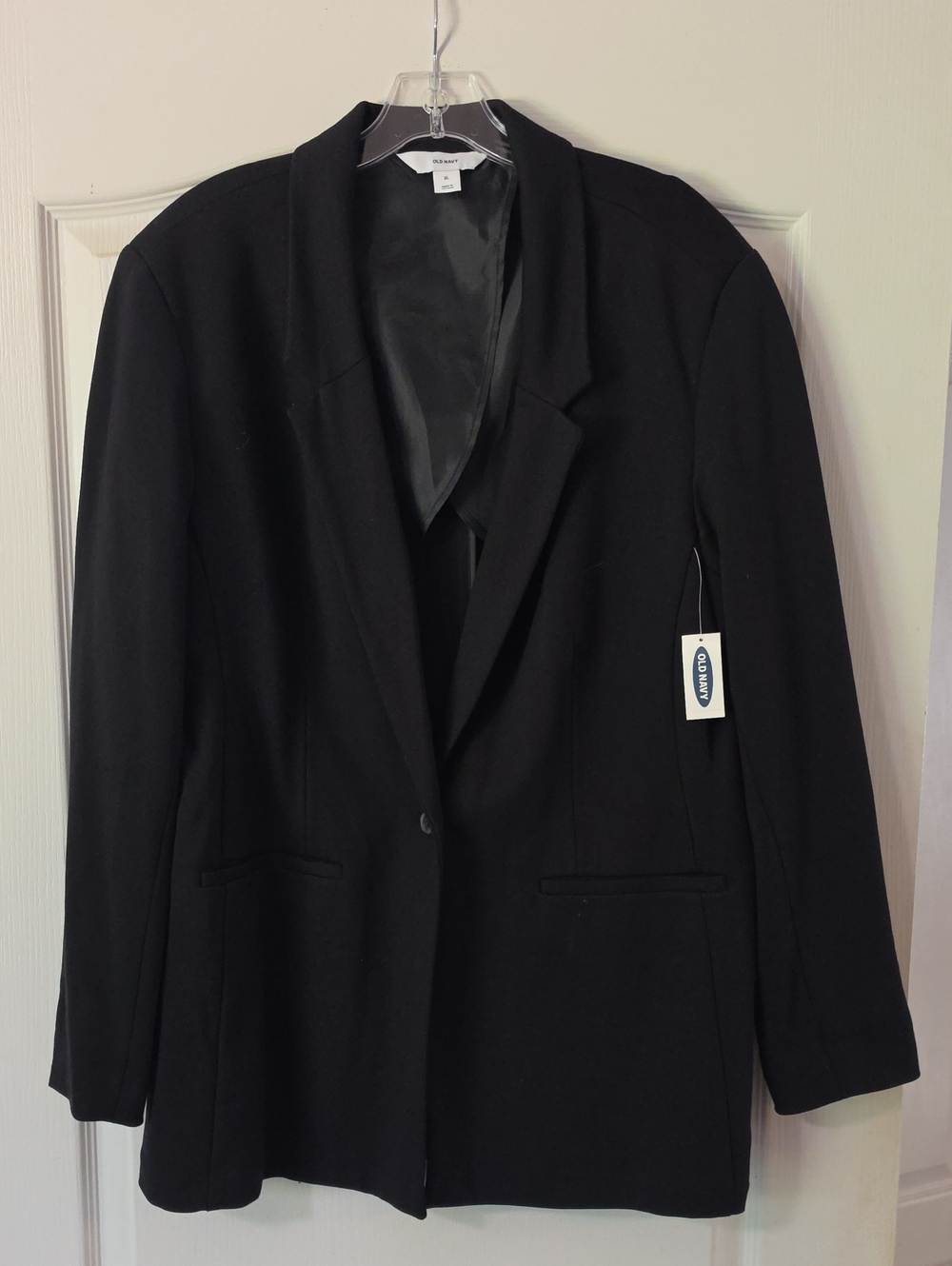 Old Navy Black Women's Single-Button Blazer